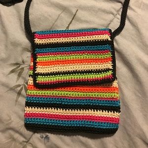 The Sak multicolor knit purse